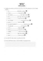 English Worksheet: Video Lesson 