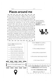 English Worksheet: Giving directions