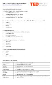 English Worksheet: TED - 