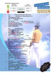 Queen - Too much love will kill you