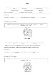 English Worksheet: Easter text