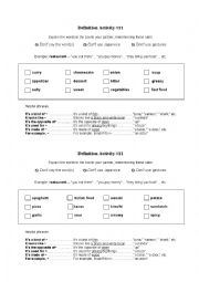 English Worksheet: Vocabulary activity #11