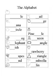 Alphabet Worksheet