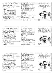 English Worksheet: SONG: Portugal. The man 