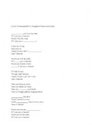 English Worksheet: tears in heavem