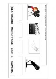 English Worksheet: Filming Objects 