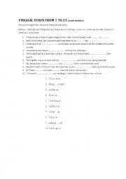 English Worksheet: FCE phrasal verbs with answers 2
