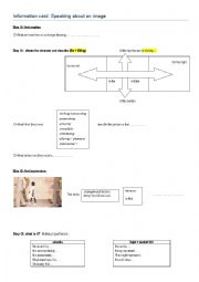 English Worksheet: speaking about an image