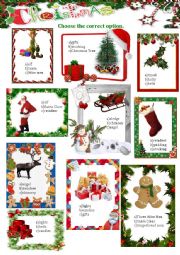 English Worksheet: Cristmas Vocabulary