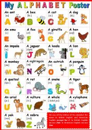 My  ALPHABET POSTER 2  