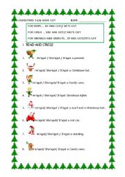 English Worksheet: CHRISTMAS HAVE GOT (1)