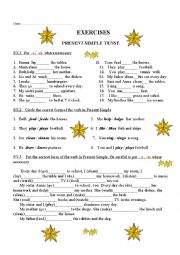 English Worksheet: Simple Present 