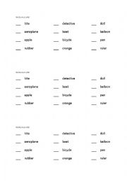 English Worksheet: Indefinite articles (A & AN)