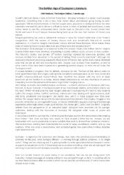English Worksheet: The Golden Age of Dystopian Literature
