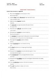 English Worksheet: Passive Voice -Practice