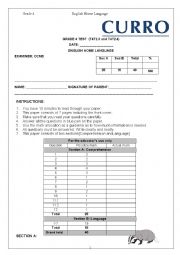 End of Year Grade 4 HL Exam