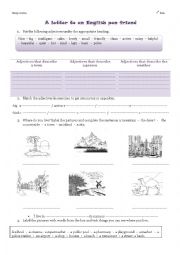 English Worksheet:  a letter to an enlish pen friend