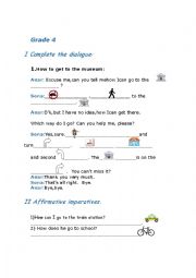 English Worksheet: Giving Directions