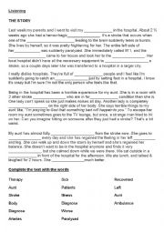 English Worksheet: Listening 