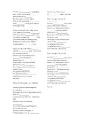 English Worksheet: I WILL SURVIVE