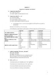 English Worksheet: comparison