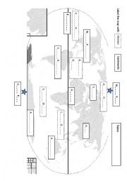 English Worksheet: earth labeling