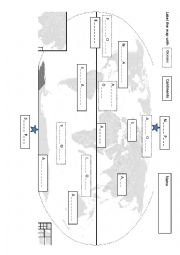 English Worksheet: earth labeling