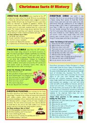 English Worksheet: Christmas Facts & History