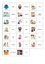 English Worksheet: Domino (personality adjectives)