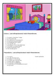 English Worksheet: The Simpsons