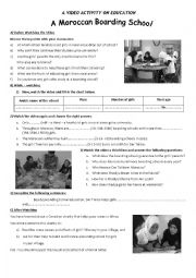 English Worksheet: A BOARDING SCHOOL FOR RURAL GIRLS