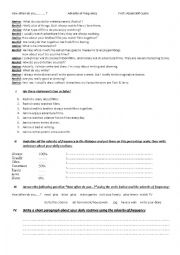 English Worksheet: Adverbs of frequency