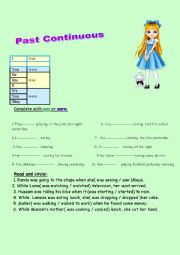 The past continuous tense