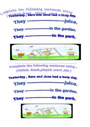 the past simple tense