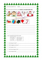 English Worksheet: CHRISTMAS HAVE GOT 7