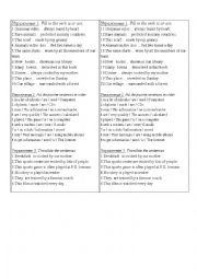 English Worksheet: Passive Voice