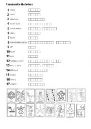 English Worksheet: Christmas Symbols practice part 2