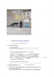 English Worksheet: Banksy graffiti in NYC