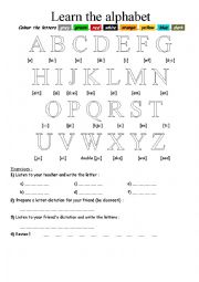 English Worksheet: Sounds of the Alphabet