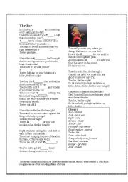 English Worksheet: triller
