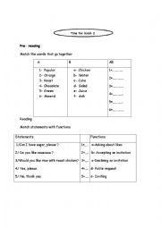 English Worksheet: Time for lunch