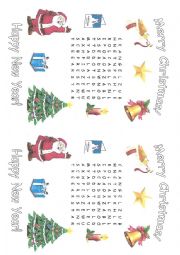 English Worksheet: Christmas wordsearch