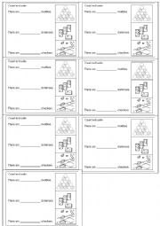English Worksheet: Count and write