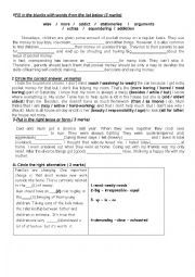 English Worksheet: Remedial work