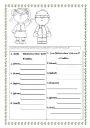 English Worksheet: Possessive s