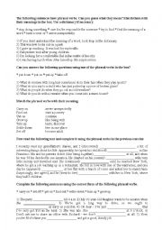 English Worksheet: Exercises for phrasal verbs