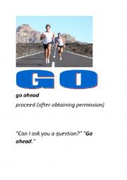 PHRASAL VERBS WITH GO (LIKE A FLASHCARD) SET 2