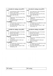 English Worksheet: Writing a story