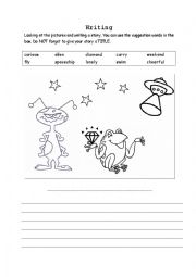 English Worksheet: Picture Writing