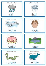 English Worksheet: Digraphs ai / a_e (2)